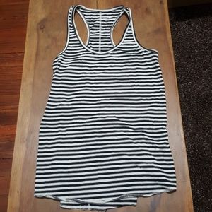 Striped racer back tank Mossimo size S